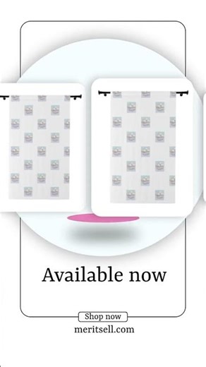 Cloudy Dreams Window Curtain – Pastel Cloud Pattern Single Panel