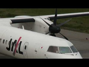 信州まつもと空港 撤退のＪＡＣ「ボンバルディアＱ－４００」