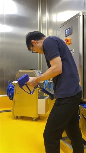Foam cleaning machine #foodsafety #factory#manufacturing