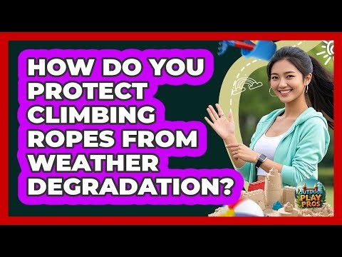 How Do You Protect Climbing Ropes From Weather Degradation? - Outdoor Play Pros
