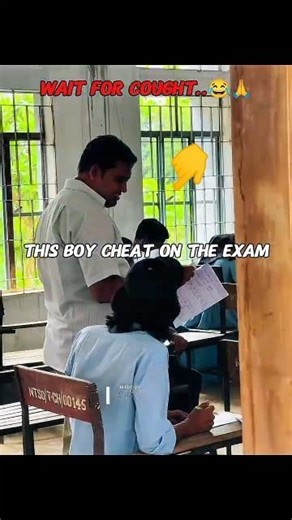 He Tried to Cheat in Exam ..Then Got Caught by Teacher 😱😂 Wait for End#bd #exam #cheating #shorts