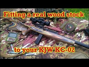 Fitting a real wood stock to your KJW KC-02