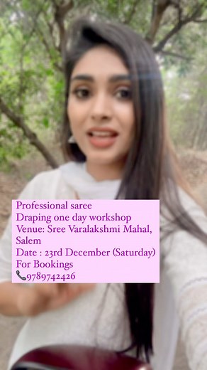 8.6K views · 20 comments | Professional saree draping one day...