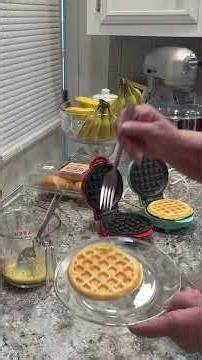 Making low-carb chaffles! These are absolutely delicious ￼