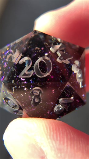 Pulled and listed some fresh Nebula d20’s #dice #dicemaking #dnd #handmadedice #dicemaker