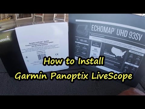 How to Install Garmin Panoptix LiveScope system/Garmin Echomap 93sv install/ Transducer placement