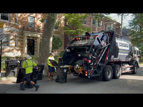 Casellas Brand New Pac Tech Garbage Truck VS Brookline Trash