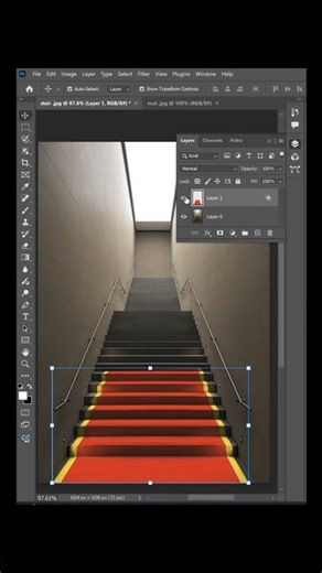Photoshop Tips and Tricks 2025 - Add Carpet To stairs Using Photoshop Vanishing Point Tutorial