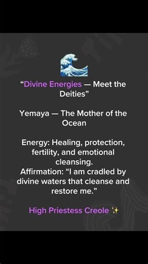 Yemaya — The Mother of the Ocean!