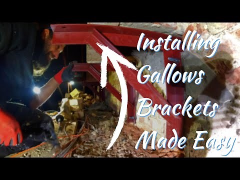 Install Gallows Brackets to Support a Chimney Breast