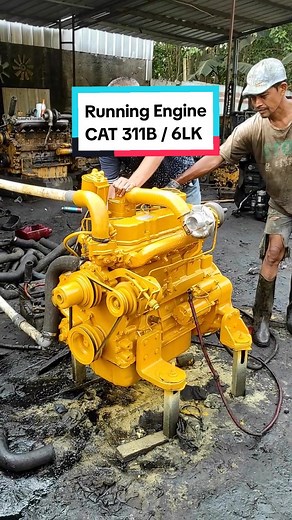 Engine CAT 311B Tipe 6LK Ready For Use di Indonesia