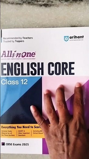 Arihant all in one english core class 12 book review 2024 latest #shortvideo