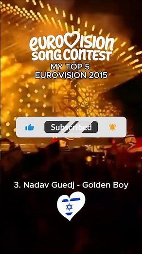 My Top 5 Eurovision 2015 Songs 🇪🇺 #Eurovision #Eurovision2015 #ESC #EurovisionSongContest #shorts