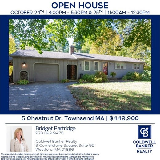 🏠Weekend Open Houses Alert! ✨ Looking for your dream home? Come explore some of our stunning listings this weekend! Our expert Coldwell Banker agents will be on-site to guide you through every detail. Don’t miss your chance to fall in love with your next home! 💙 📅 See you there! #OpenHouseWeekend #ColdwellBankerHomes #FindYourDreamHome #HouseHunting #RealEstateEvents #CBBlue #ColdwellBankerOpenHouse #LocalLiving #HomeGoals | Coldwell Banker Realty - Westford Office