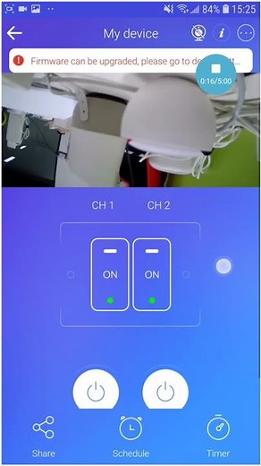 Bind a camera to the smart device on the ewelink app