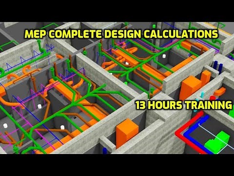 MEP complete design calculations, hvac design, plumbing design, fire fighting design calculation
