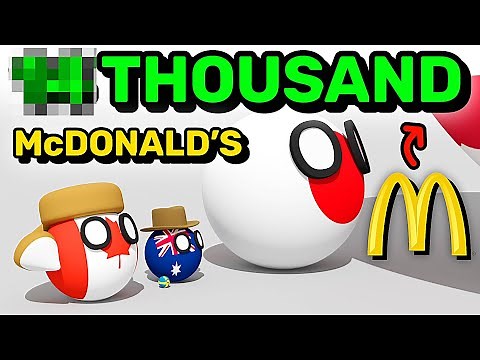 COUNTRIES SCALED BY McDONALD'S | Countryballs Animation