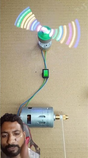 Two DC Motor & String Light Powered by 775 DC Motor — DC Motor Project