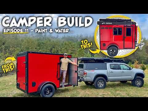 5X8 Cargo Trailer to Off Grid Camper Build, Episode 11
