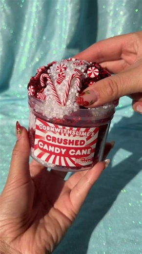 8oz bingsu slime scented candy cane