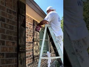 How to painting exterior shutters easy and fast