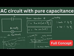 AC circuit with pure capacitance | Electrical Engineering