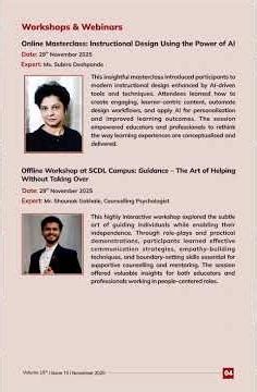 SCDL's Newsletter November 2025 | Distance Learning | Online Learning #scdl #careergrowth