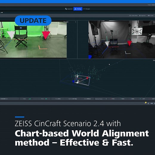 The ZEISS CinCraft Scenario 2.4 release has been out for a short while now. Today, let’s dive a bit deeper into one of its coolest and more requested features: the chart-based world alignment. You can effortlessly set world alignment with this method. Simply place the included "registration" chart in your studio and point your camera at it for a quick setup. Learn more about release 2.4: zeiss.ly/scenario2-4 | ZEISS Cinematography | Facebook