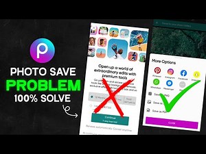 How to fix picsart save problem || Picsart photo save problem