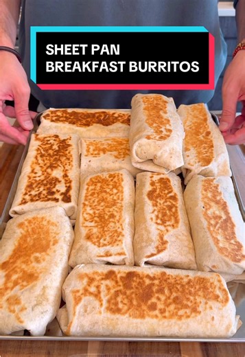Effortless Sheet Pan Breakfast Burritos Recipe