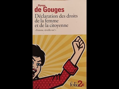 Olympe de Gouges Forme du Contrat social de l'homme et de la femme