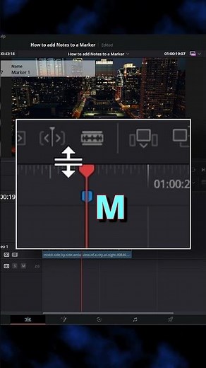 How to add Notes, to a Marker? #davinciresolve