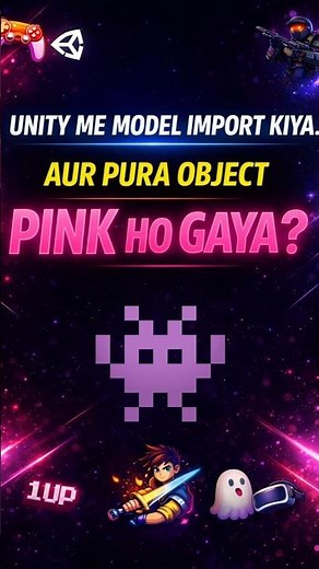 Unity Model Pink Ho Gaya ? 😱 (URP Shader Fix in 30 Sec)