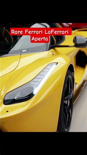 The Ultimate Flex: Yellow LaFerrari Aperta. Pure Italian #Ferrari #LaFerrari #Hypercar #LuxuryLife