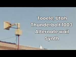 Siren Simulation - Tooele, Utah Thunderbolt 1003 Alternate wail + Short Hi-low Ambience