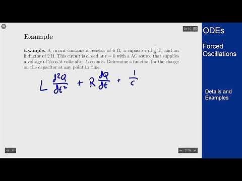 Differential Equations - Forced Oscillations - Example