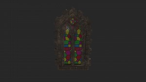 gothic window - 3D model by OlaWalus