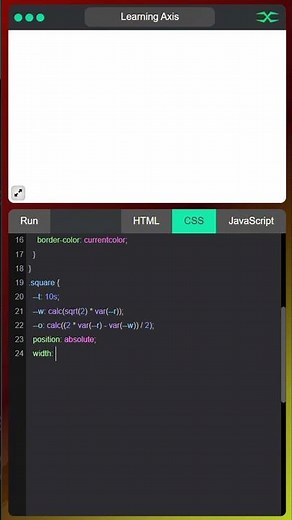 A Circle From Lines | HTML CSS JavaScript