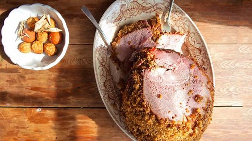 Baked Ham with Golden Breadcrumbs