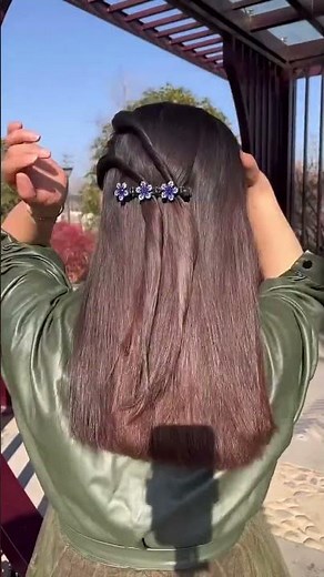 1-Minute Viral Ponytail & Braid Hairstyle | Easy Everyday Look for Girls 💖”#EasyHairstyleForGirls