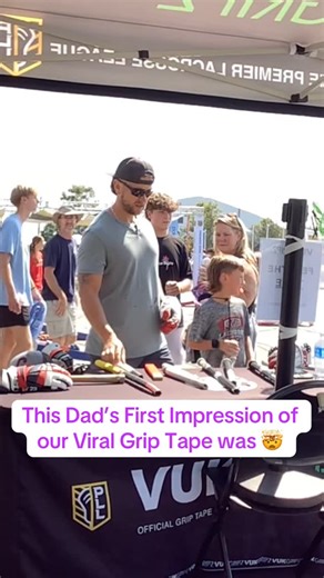 This dad’s first impression of our grip tape was 🤯 He tried every kind: cloth tape, rubber grip, and VukGripz! We made the 3rd category of Grip Tape in every sport! Why not give something different a try! #lacrosse #firstimpressions #productreview | VukGripz LLC