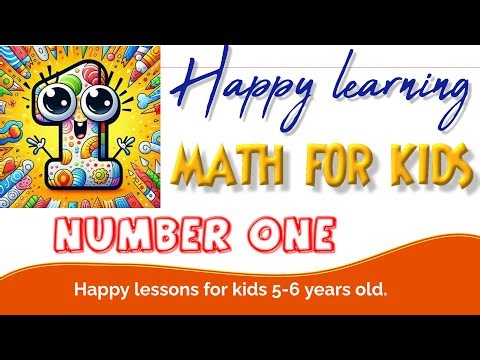 Unite. Number one. Learning numbers for children/