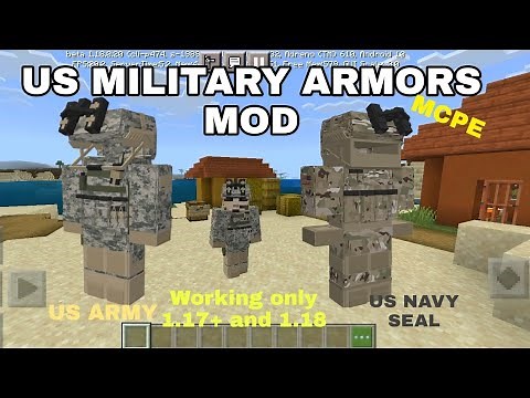 TFDL1 3D US MILITARY ARMOR MOD BETA Minecraft Bedrock