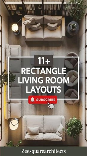 Rectangle Living Room Ideas | Smart Layouts & Stylish Décor (2026) #shorts #design