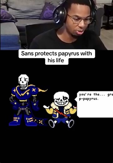 Nah papyrus better spin back for sans why is asriel and chara DOING THIS 😭 #undertale #gaming #sans #fyp #chara