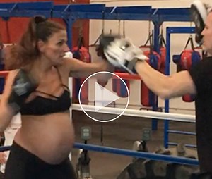 WATCH: Boxing mom-to-be still in the ring at nine months pregnant | News24