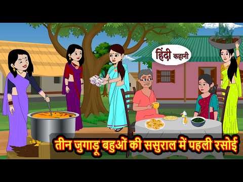 तीन जुगाड़ू बहुओं की ससुराल में पहली रसोई Bedtime Stories | Moral Story | Kahani | Stories in Hindi