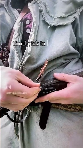 Making my flintlock “safe” after a morning hunt