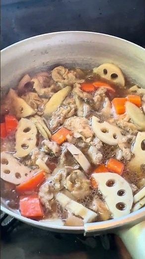 【根菜煮物】にんじんレンコンごぼう豚肉【サッと作ろう！】 #cooking #簡単レシピ #根菜