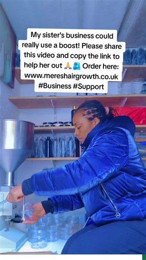 My sister's business could really use a boost! Please share this video and copy the link to help her out 🙏🫂 Order here: www.mereshairgrowth.co.uk #Business #support